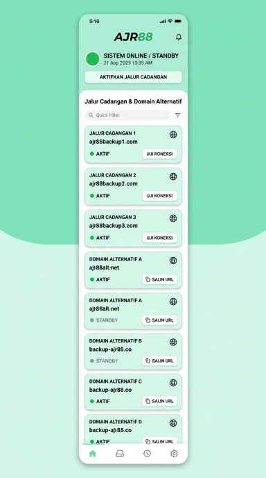 Halaman Link Alternatif ajr88 untuk Pengguna Android
