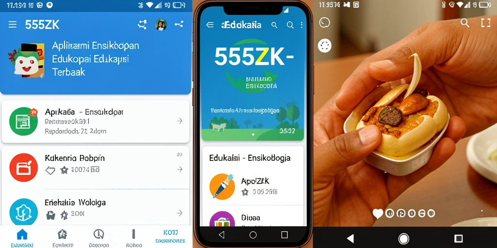 Tampilan antarmuka 555ZK yang modern dan informatif.