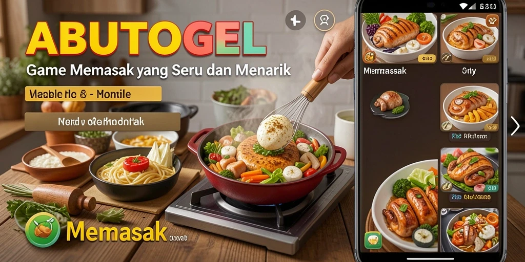 Tampilan antarmuka yang menarik dari game Memasak ABUTOGEL.