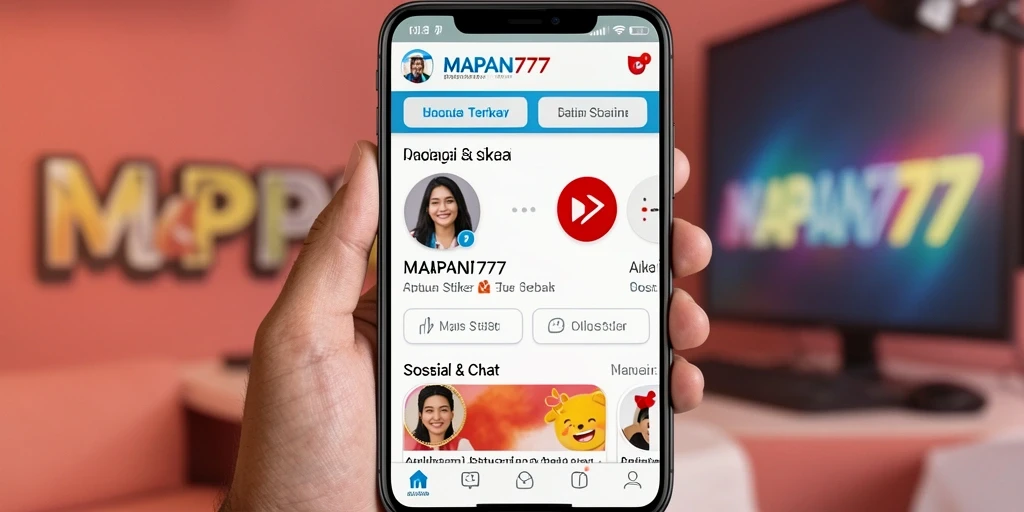 Tampilan antarmuka dari MAPAN777 yang user-friendly dan menarik.