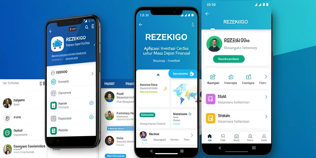 Antarmuka pengguna REZEKIGO yang menarik dan informatif.