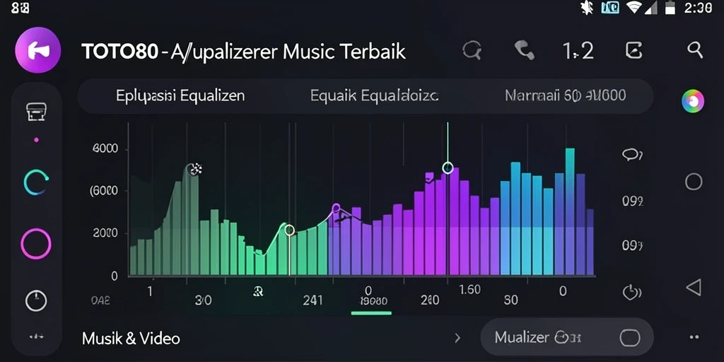 Antarmuka aplikasi TOTO80 yang mudah digunakan untuk mengatur suara.
